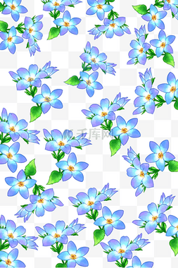 服装印花花朵图片_蓝色花朵服装印花