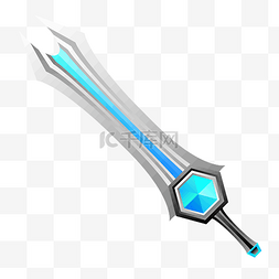 蓝色宝石剑道具
