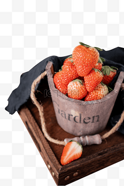 草莓新鲜美味水果切开切果