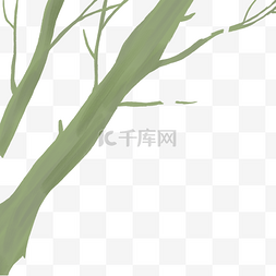 灰色创意纹理植物树干元素