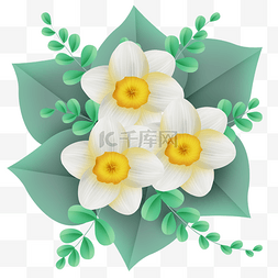 白色纸花朵图片_折纸立体白花