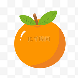 手拿桔子图片_手绘卡通水果橘子素材