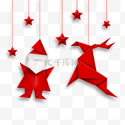 红色圣诞小鹿装饰
