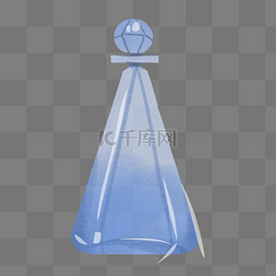 三角形玻璃瓶子插画