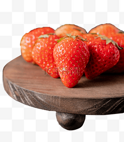 切半草莓图片_水果草莓新鲜
