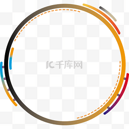 矢量简约圆环