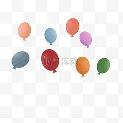 彩色气球图片_彩色飘舞氢气球毕业季