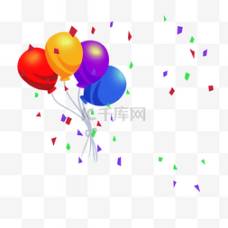 彩色六一图片_气球彩色气球六一儿童节主题素材