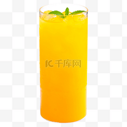 芒果汁图片_黄色芒果汁