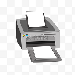 灰色打印机图片_灰色的电子打印机