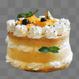 芒果蓝莓蛋糕