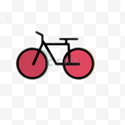 ui创意小图标图片_卡通自行车图标