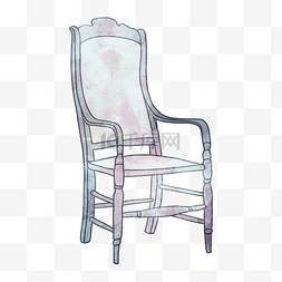 灰色的椅子装饰插画
