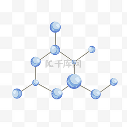 化学分子插画图片_化学实验分子插画