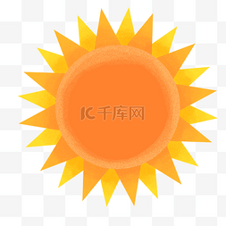 卡通夏天太阳图片_颗粒纹理太阳卡通素材下载