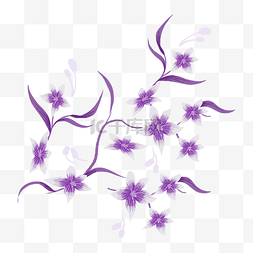 紫色服饰图片_装饰刺绣花纹装饰