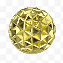 立体几何质感图片_几何金属球