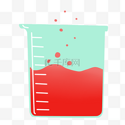 化学药物图片_ 量筒红色液体 