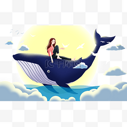 鲸鱼上的女孩