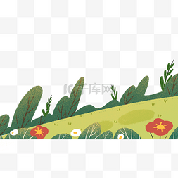卡通叶子底纹图片_绿叶春季自然植物