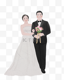 创意季图片_水彩婚礼婚纱照创意