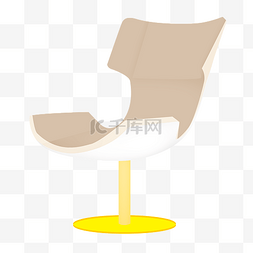 米色时尚椅子插画