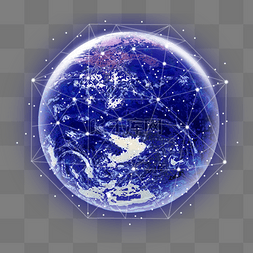 蓝色地球图片_现代科技地球