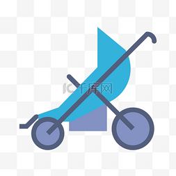 婴儿蓝色图片_蓝色婴儿车