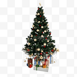 圣诞装饰树图片_仿真圣诞装饰树png图