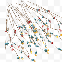 干枝图片_干花树枝