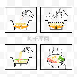 煮饭线框图片_加热煮饭流程