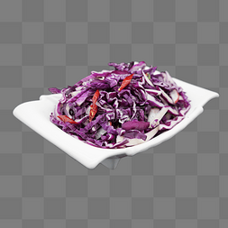 餐饮美食凉拌紫甘蓝沙拉
