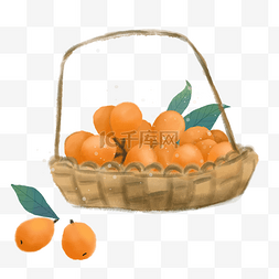 一筐枇杷果水果
