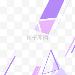 漂浮紫色图片_紫色透明几何体漂浮装饰