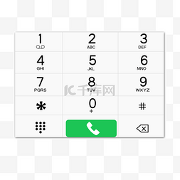 拨号png图片_手机键盘