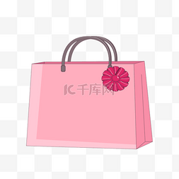 包装包装袋图片_花朵粉色购物