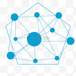 简约渐变不规则线条图形