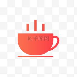 红色咖啡杯咖啡杯图片_喝杯咖啡图标免抠图