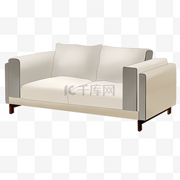 欧式白色沙发图片_欧式沙发家具插画