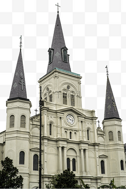 新奥尔良狂欢节图片_圣路易斯大教堂
