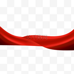 红色漂浮素材图片_红色漂浮的绸子