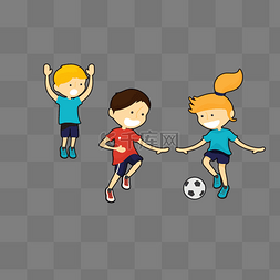 孩子们踢足球图片_踢足球比赛