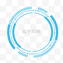 科技框未来图片_矢量科技青色边框