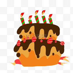 地下二层图片_庆祝生日双蛋糕