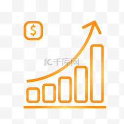 被动收益图片_矢量商务收益上升图标