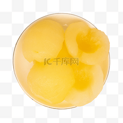 黄色桃子罐头