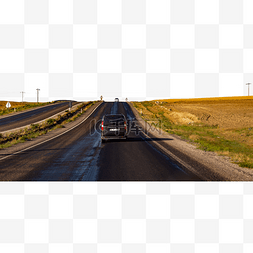 蜿蜒的路卡通图片_公路上的小汽车