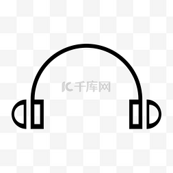 戴耳机的背影图片_音乐耳机的工具图标