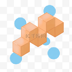 创意立体方块图片_几何立体方块图形