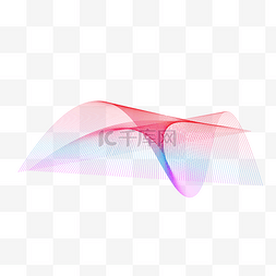 创意抽象曲线线条图片_渐变不规则曲线